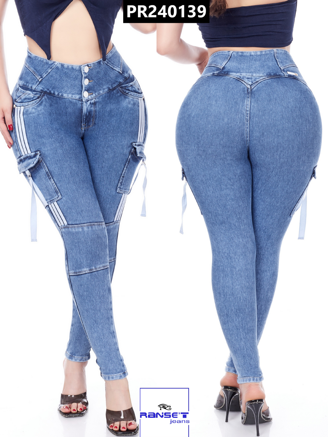 Pantalon Push Up Azul PR240139