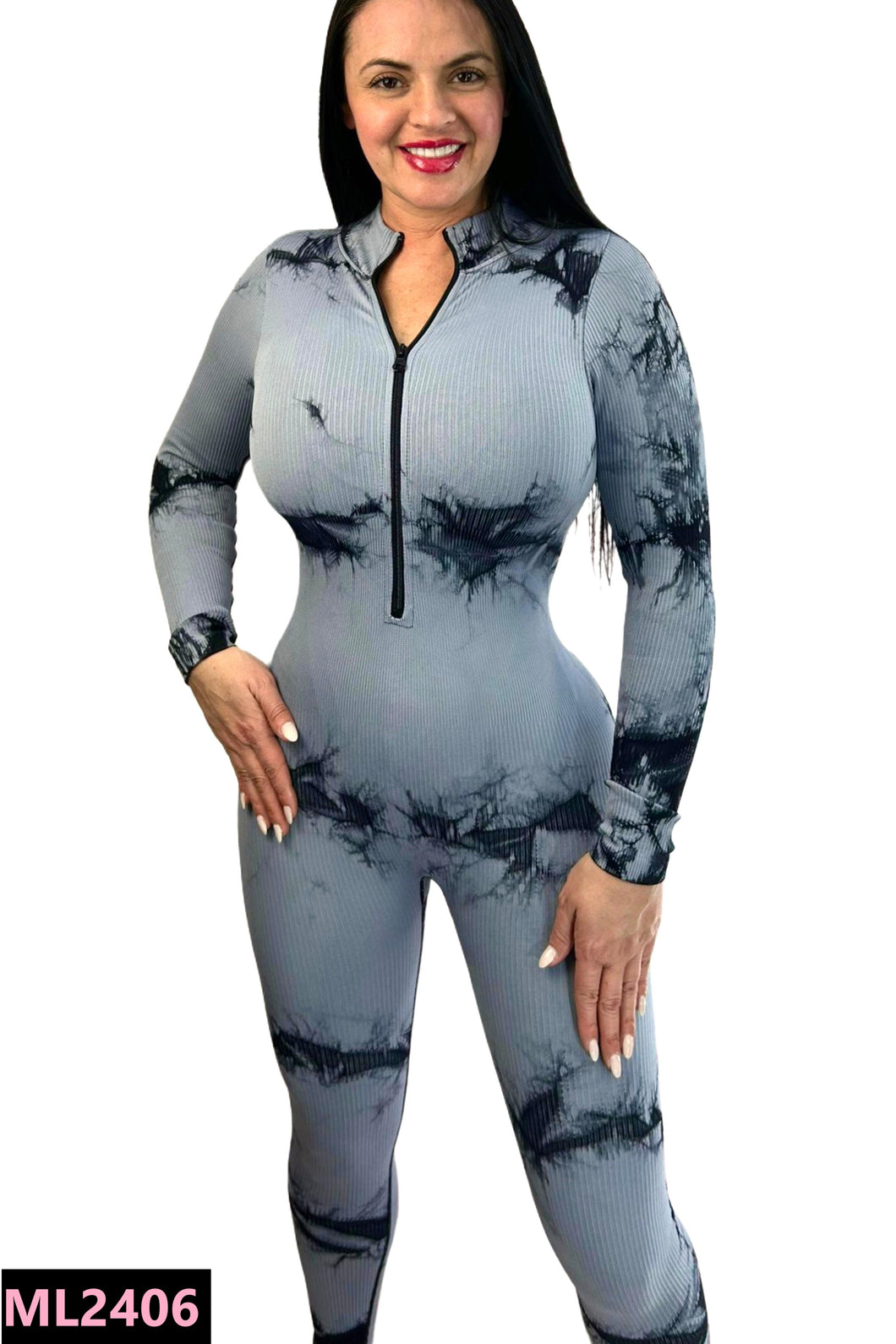 Enterizo Largo Premium Gris ML2406