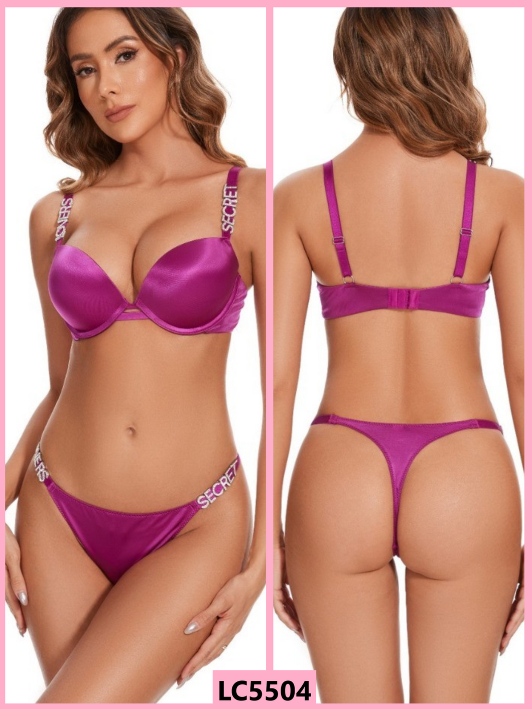 Lenceria Mujer Morado LC5504