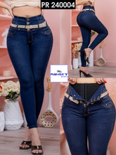 Cargar imagen en el visor de la galería, Pantalon Jeans Push Up Con FAJA
