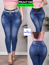 Cargar imagen en el visor de la galería, Pantalon Con Faja Azul PR247100
