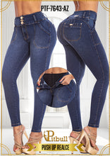 Cargar imagen en el visor de la galería, Pantalon Con Faja Azul PTF7643
