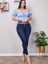 Cargar imagen en el visor de la galería, Pantalon Con Faja Azul PR240100
