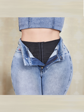 Cargar imagen en el visor de la galería, Pantalon Con Faja Azul PR247141
