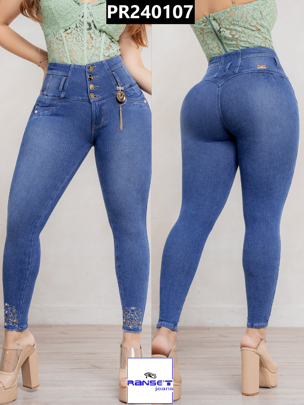 Pantalon Push Up Azul PR240107