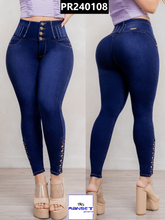 Cargar imagen en el visor de la galería, Pantalon Push Up Azul PR240108
