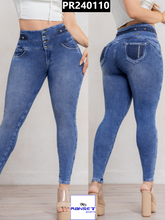 Cargar imagen en el visor de la galería, Pantalon Push Up Azul PR240110
