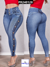 Cargar imagen en el visor de la galería, Pantalon Push Up Azul PR240128
