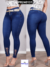 Cargar imagen en el visor de la galería, Pantalon Push Up Azul PR240131
