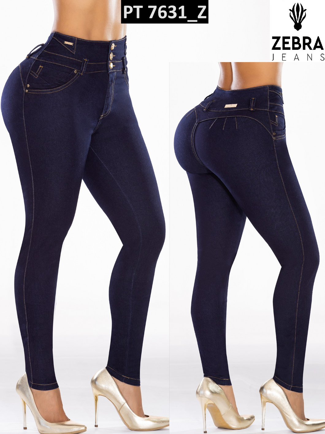 Pantalon Push Up Azul PT7631Z