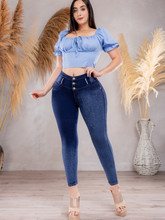 Cargar imagen en el visor de la galería, Pantalon Push Up Azul PR247036
