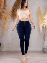 Cargar imagen en el visor de la galería, Pantalon Push Up Denim Azul PR240122AZ
