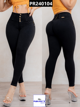 Cargar imagen en el visor de la galería, Pantalon Push Up Negro PR240104
