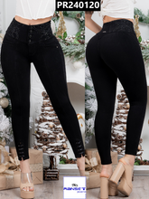 Cargar imagen en el visor de la galería, Pantalon Push Up Negro PR240120
