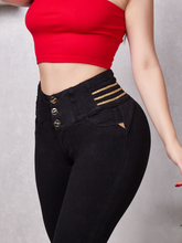 Cargar imagen en el visor de la galería, Pantalon Push Up Negro PR240115
