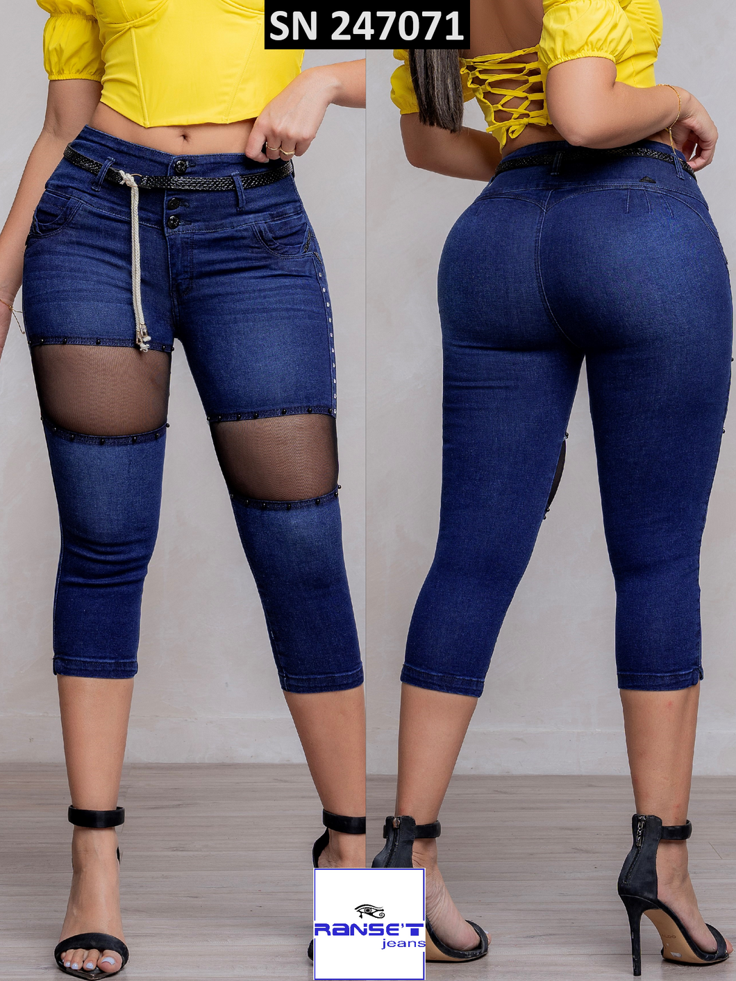 Capri Jeans Push Up