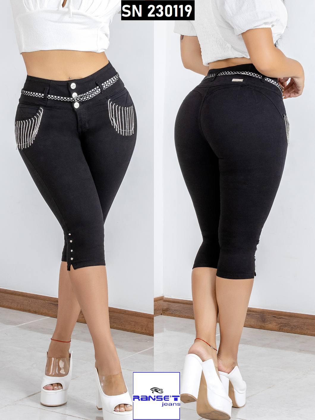 Capri Jeans Push Up