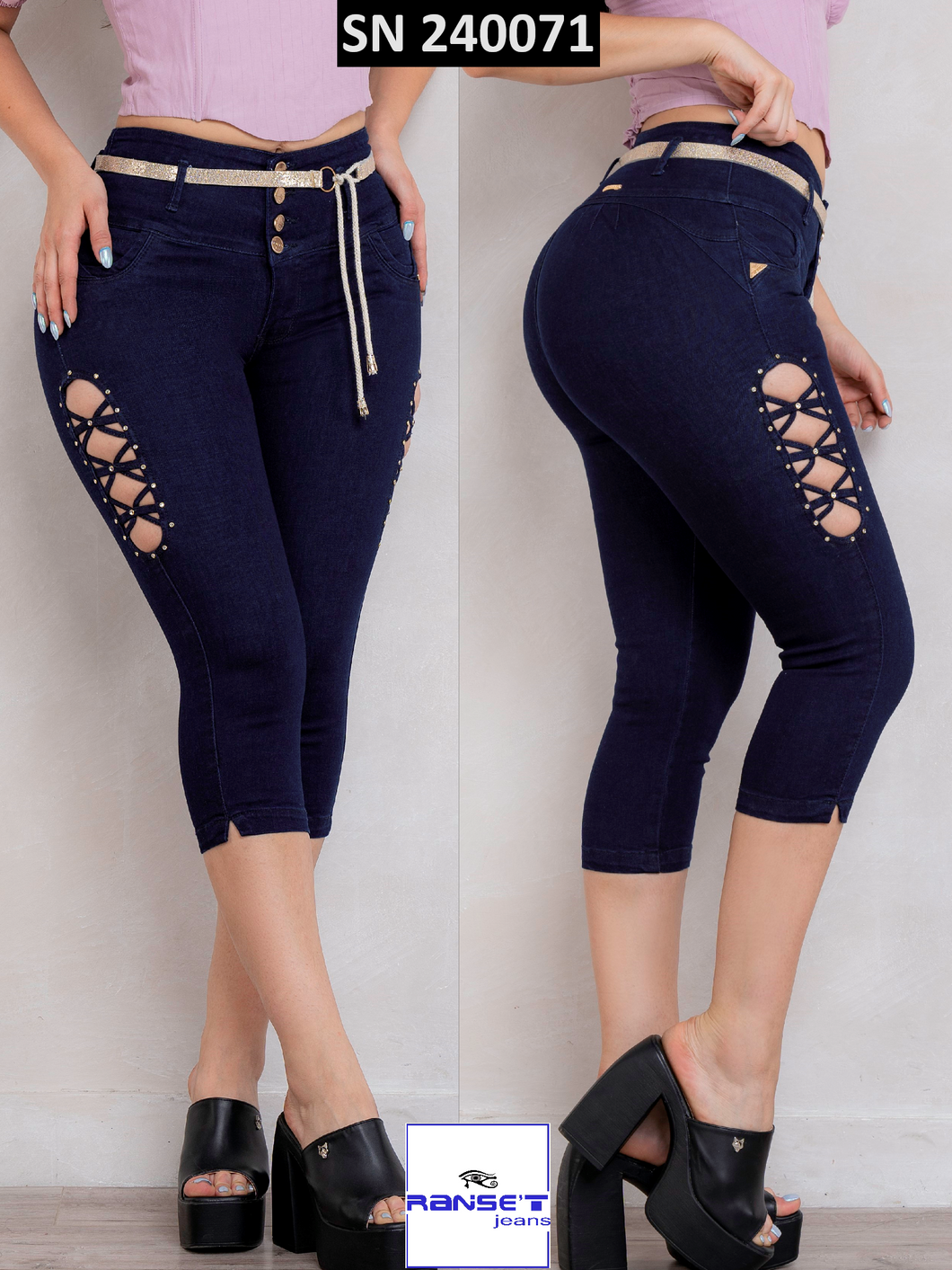 Capri Jeans Push Up