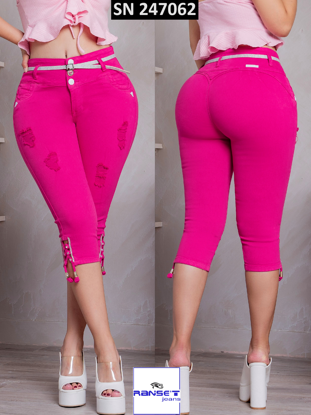 Capri Jeans Push Up