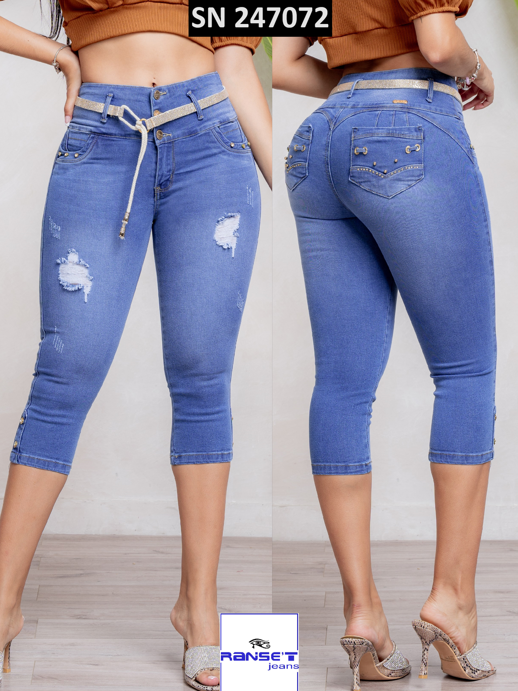 Capri Jeans Push Up