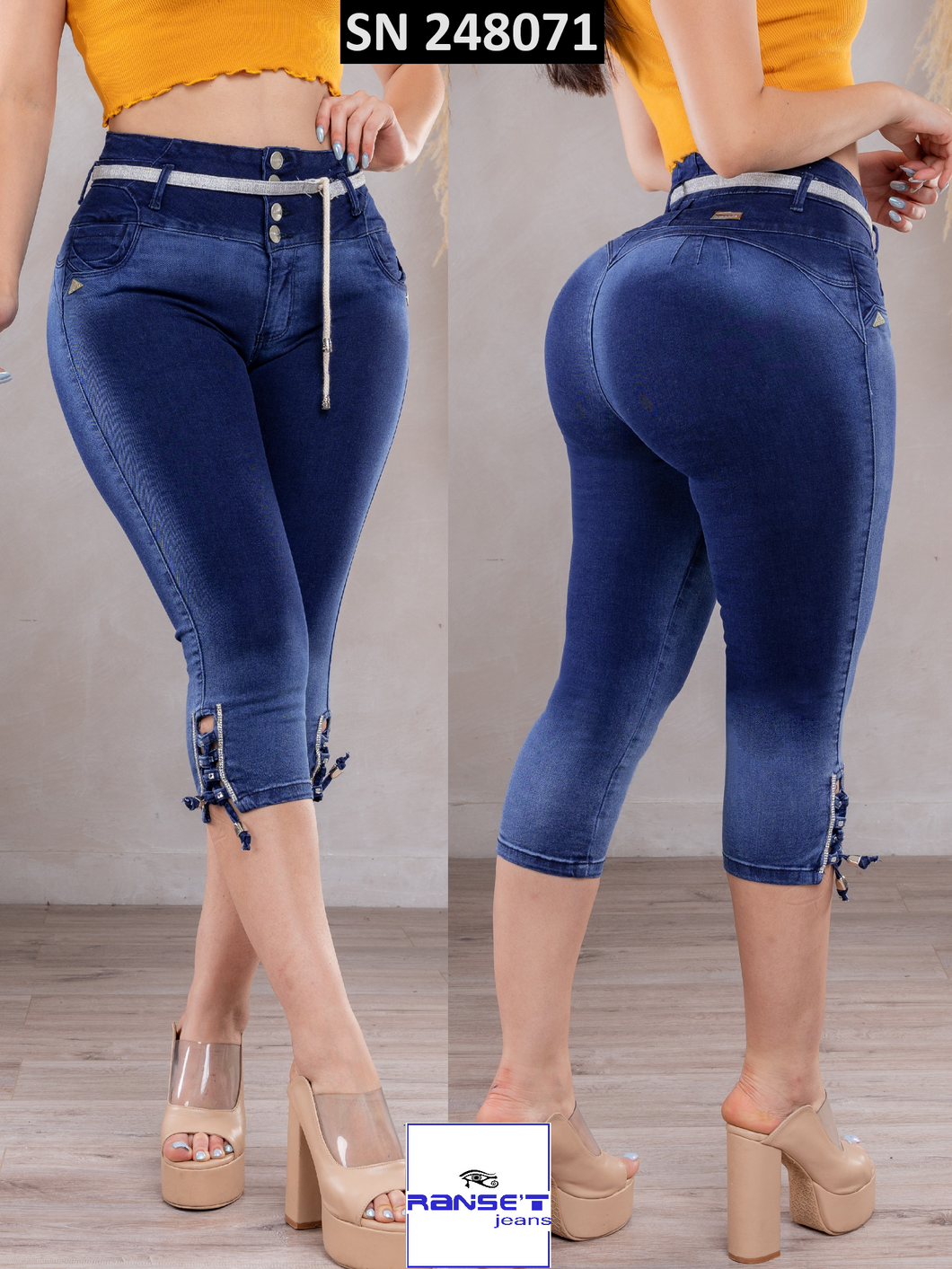 Capri Jeans Push Up